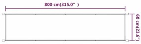 Τέντα Κάθετη Μπλε 60 x 800 εκ. από Ύφασμα Oxford - Μπλε