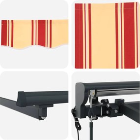 vidaXL Ηλεκτρικό Αναδιπλούμενο Σκίαστρο 3,5 x 2,5 μ