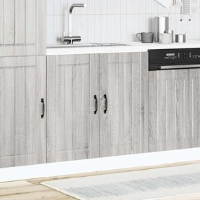 VidaXL Ντουλάπι βάσης νεροχύτη "Lucca" Γκρι Sonoma Κατασκευασμένο ξύλο