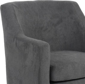 Πολυθρόνα Joyful ύφασμα ανθρακί-φυσικό 71x71x78εκ 71x71x78 εκ.