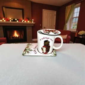 Κούπα για την Νονά  μελαχρινή - Κούπα σετ με σουβέρ