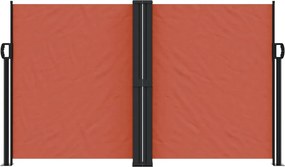 vidaXL Σκίαστρο Πλαϊνό Συρόμενο Τερακότα 140 x 1200 εκ.