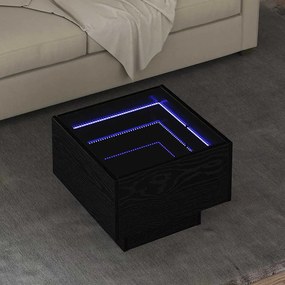 vidaXL Τραπεζάκι σαλονιού Μαύρη δρυς 40 x 40 x 30 cm