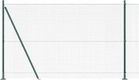 vidaXL Στύλος Περιφράξεων Πράσινο 10 x 1,5 μ (16 x 16 mm δίχτυ)