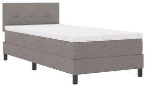 vidaXL κρεβάτι με ανάρτηση  με στρώμα Ταμπά 80x200 εκ. Υφασμάτινο