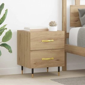 vidaXL Κομοδίνο 2 pcs Artisan Oak 40 x 35 x 47,5 εκ Επεξεργασμένο ξύλο