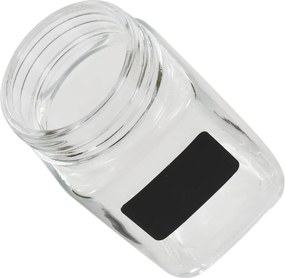 vidaXL Βάζα Αποθήκευσης 12 τεμ. 300 ml με Αυτοκόλλητο