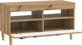 vidaXL Ντουλάπα LED Τηλεόρασης Artisan Δρυς Επεξεργασμένο Ξύλο