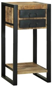 vidaXL End Table Καφέ 40 x 40 x 80 cm Μασίφ ακατέργαστο ξύλο μάνγκο
