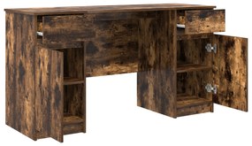 vidaXL γραφείο  Καπνιστό Δρυς 140x49x76 εκ. Επεξεργασμένο ξύλο