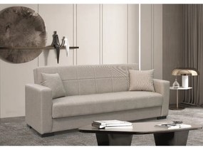 ROVER LIGHT BROWN ΥΦΑΣΜΑ 3ΘΕΣΙΟΣ ΚΑΝΑΠΕΣ/ΚΡΕΒΑΤΙ ΜΕ ΑΠΟΘ.ΧΩΡΟ 210X80εκ.