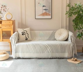 Ριχτάρια Καναπέ Chenille 180x240cm Διθέσιος C3 - Πράσινο