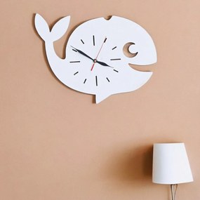 Intra απο ξύλο plywood 3mm-4mm πάχος – Χαριτωμένο ρολόι ψαριών Παιδικό ρολόι νηπιαγωγείου 20x20 cm INTRAVECTRY-MY547436