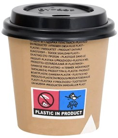 vidaXL Ποτήρια Καφέ Χάρτινα με Καπάκια 120 ml 500 Τεμάχια Καφέ