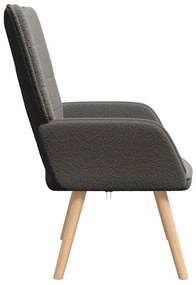 vidaXL Χαλαρωτική Πολυθρόνα Σκούρο γκρι 62 x 67 x 95.5 εκ ύφασμα