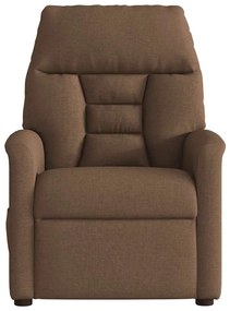 vidaXL Πολυθρόνα Ανακλινόμενη Ηλεκτρική Καφέ Υφασμάτινη