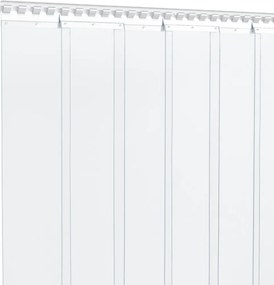 vidaXL Λωριδοκουρτίνα Διαφανής 10 μ. 300 χιλ.x2,6 χιλ. από PVC