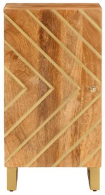 vidaXL Βοηθητικό Έπιπλο Καφέ/Μαύρο 40x33,5x75 εκ. Μασίφ Ξύλο Μάνγκο