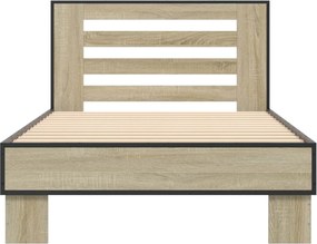vidaXL Κρεβάτι με Κεφαλάρι Sonoma Δρυς 80 x 200 cm Επεξεργασμένο Ξύλο