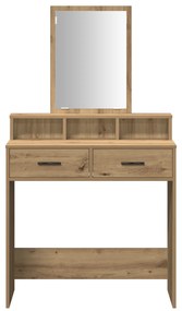 vidaXL Τουαλέτα με Συρτάρια από ξύλο δρυός 79x41x140 εκ.