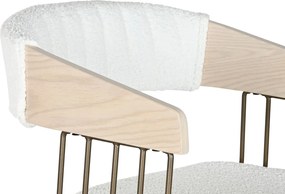 Σκαμπό Home ESPRIT Λευκό Ξύλο 51,5 x 47,5 x 94,5 cm