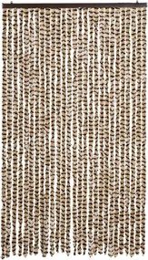 vidaXL Σήτα Εντόμων Μπεζ/ Καφέ 118x220 εκ. από Σενίλ