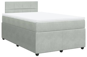 ΚΡΕΒΑΤΙ BOXSPRING ΜΕ ΣΤΡΩΜΑ ΑΝΟΙΧΤΟ ΓΚΡΙ 120X190 ΕΚ. ΒΕΛΟΥΔΙΝΟ 3287686