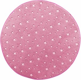 Φωσφοριζέ Στρογγυλό Πατάκι (Φ90) L-C Fluo Night Fuchsia 1611418