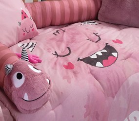 Βρεφικό Πάπλωμα Monstermania Girl Pink 110x140 - Nef-Nef Homeware