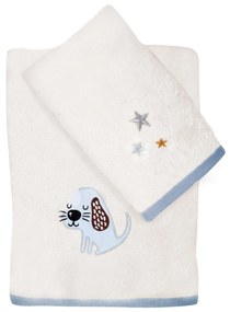 Πετσέτες Βρεφικές 4766 (Σετ 2τμχ) Cream-Light Blue Das Home Σετ Πετσέτες 70x140cm 100% Cotton