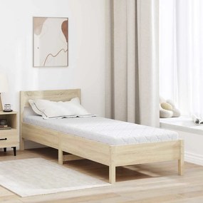 vidaXL Στρώμα Λευκό 70 x 200 cm Ζακάρ ύφασμα