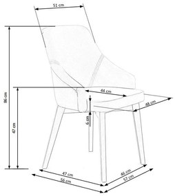 Καρέκλα Houston 709, Ανοιχτό γκρι, Γραφίτης, 86x57x56cm, 10 kg, Ταπισερί, Ξύλινα, Ξύλο: Οξιά | Epipla1.gr