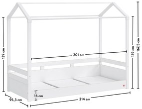 Παιδικό κρεβάτι MONTES WHITE  MW-1302 90x200εκ. Cilek