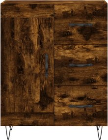 vidaXL Ντουλάπι Καπνιστή Δρυς 69,5 x 34 x 90 εκ. Επεξεργασμένο Ξύλο