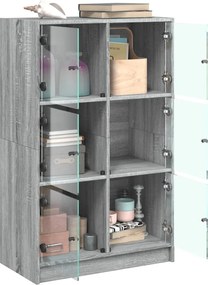 vidaXL Ντουλάπι με Πόρτες 68x37x109 εκ. από Επεξεργασμένο Ξύλο