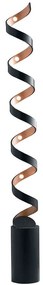 Φωτιστικό Δαπέδου Led-Helix-PT10 NER Black Luce Ambiente Design Αλουμίνιο