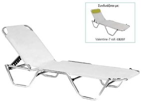 ΞΑΠΛΩΣΤΡΑ ΑΛΟΥΜΙΝΙΟΥ -CRETA ΛΕΥΚΟ E281-3 60x197x30cm Προφίλ 25x25x1,5mm