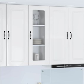 Ντουλάπα Κουζίνας Υψηλής γυαλάδας λευκό 40 x 31 x 100 εκ.