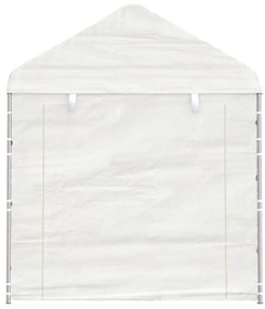 vidaXL Κιόσκι με Τέντα Λευκό 11,15 x 2,28 x 2,69 μ. από Πολυαιθυλένιο