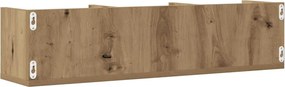 vidaXL Ράφι Τοίχου για CD Τεχνίτης Δρυς 75 x 18 x 18 εκ. Μοριοσανίδα