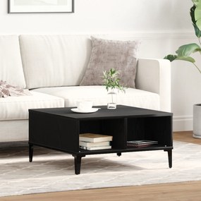 vidaXL Τραπεζάκι σαλονιού Μαύρο Δρυς 60x60x30 εκ. Επεξεργασμένο ξύλο