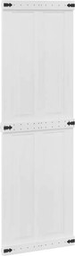 vidaXL Πόρτα αχυρώνα CORONA 70 x 210 cm Μασίφ Ξύλο Πεύκου Λευκό