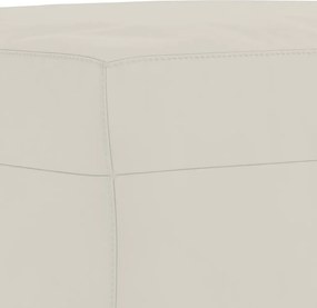 vidaXL Υποπόδιο Κρεμ 70x55x41 εκ. Βελούδινο