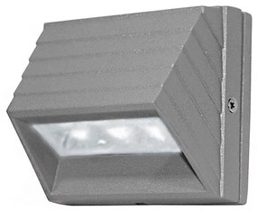Adeleq Led Φωτιστικό Αλουμινίου Εξωτερικό Κυρτό 1W Ψυχρό Γκρι 3-9095600