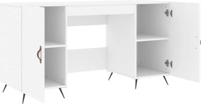 vidaXL Γραφείο Λευκό 140 x 50 x 75 εκ. από Επεξεργασμένο Ξύλο