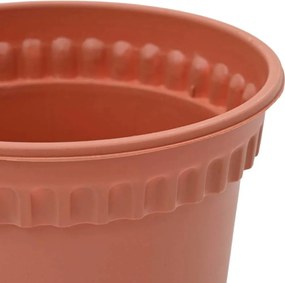 vidaXL Στρογγυλή Γλάστρα Λουλουδιών 6 pcs Κεραμιδί Ø 15 x 12 cm