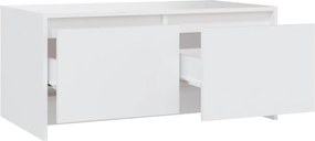 vidaXL Τραπεζάκι Σαλονιού Λευκό 90 x 50 x 41,5 εκ. από Επεξ. Ξύλο