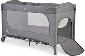 Παρκοκρέβατο 2 Θέσεων (0+ Μηνών/Έως 14kg) Cangaroo Skyglow 2 Grey