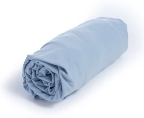 Σεντόνι Jersey Light Blue Nef-Nef Homeware Υπέρδιπλo 160x230cm 100% Βαμβάκι