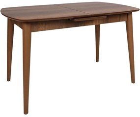 Τραπέζι Επεκτεινόμενο Retro 974NMB1511 130/160x80x75cm Walnut Πλαστικό,Mdf